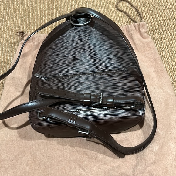 Vintage Louis Vuitton épi leather dark brown backpack - Picture 3 of 8